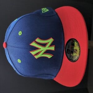 New Era,58Fifty,New York Yankees Mens Blue/Green Fitted Hat.